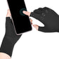 Breathable Half-Finger Gloves with Grip Pads-Black