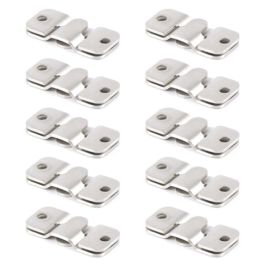 10 Pairs Flush Mount Brackets with Screws Flush Concealed Mount Bracket for Picture Frame Furniture