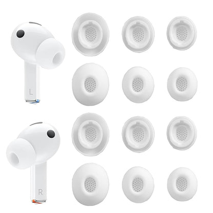 12Pcs Silicone Ear Tips for Samsung Galaxy Buds3 Pro Replacement Earbud Covers