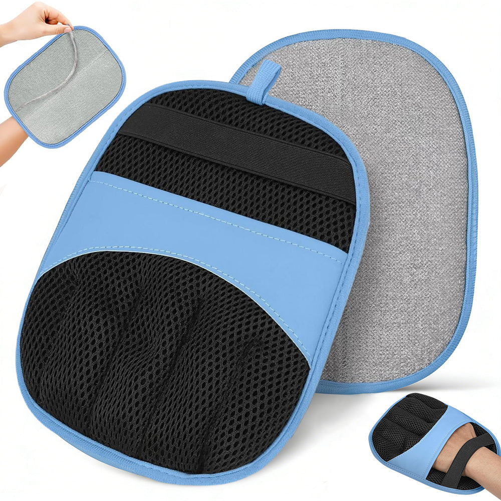 Electrostatic Pet Hair Remover Gloves Lint Brush for Furniture auto seats-Blue