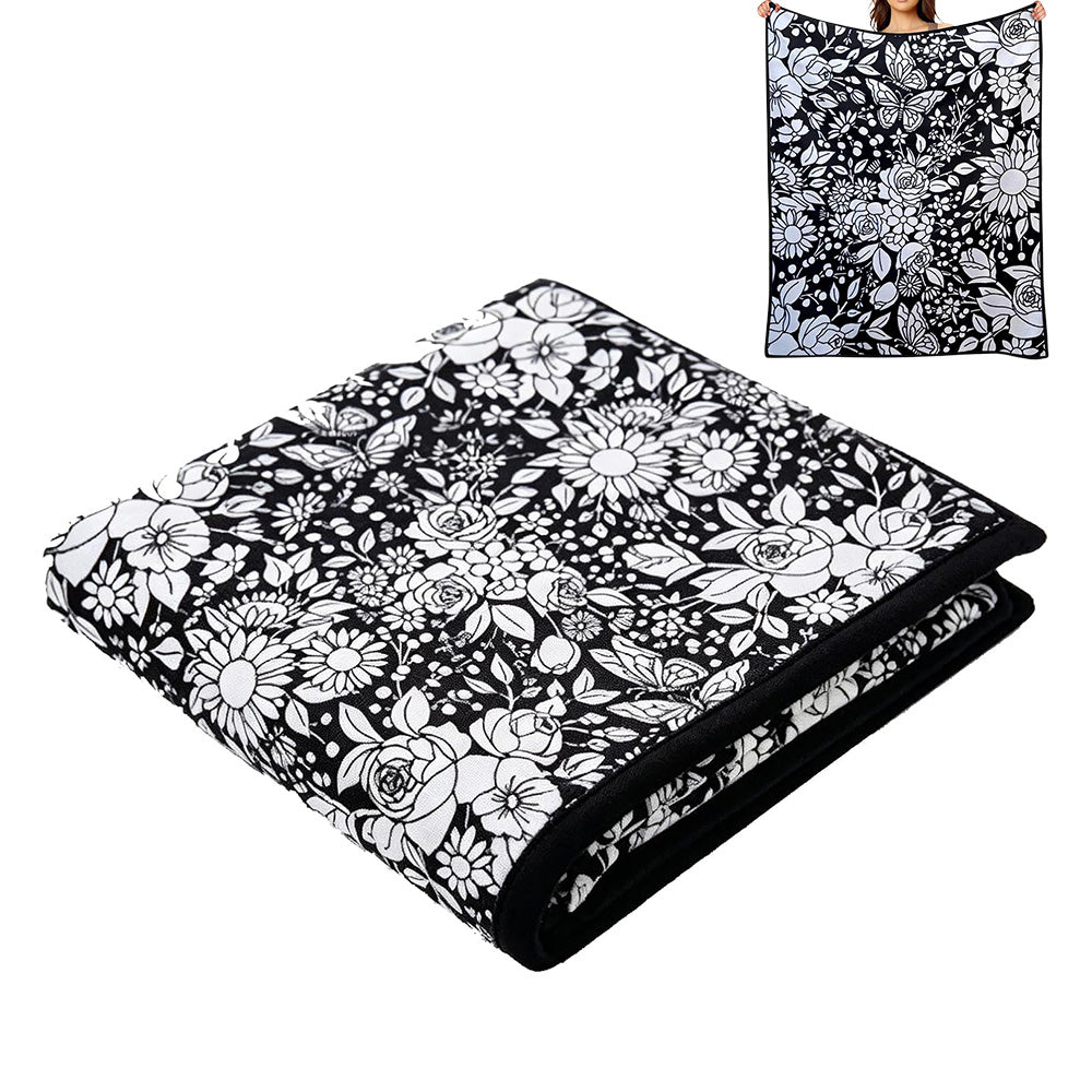 DIY Washable Coloring Blanket Reusable Coloring Art Mat-Style 1