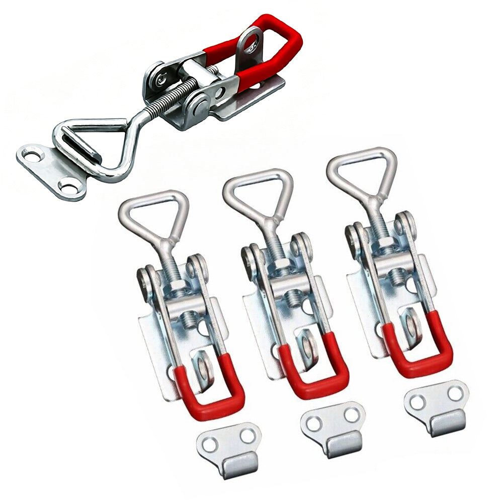 4 PCS Toggle Latch Quick Release Over Centre Latch Zinc Plated Iron for Door Window Cabinet