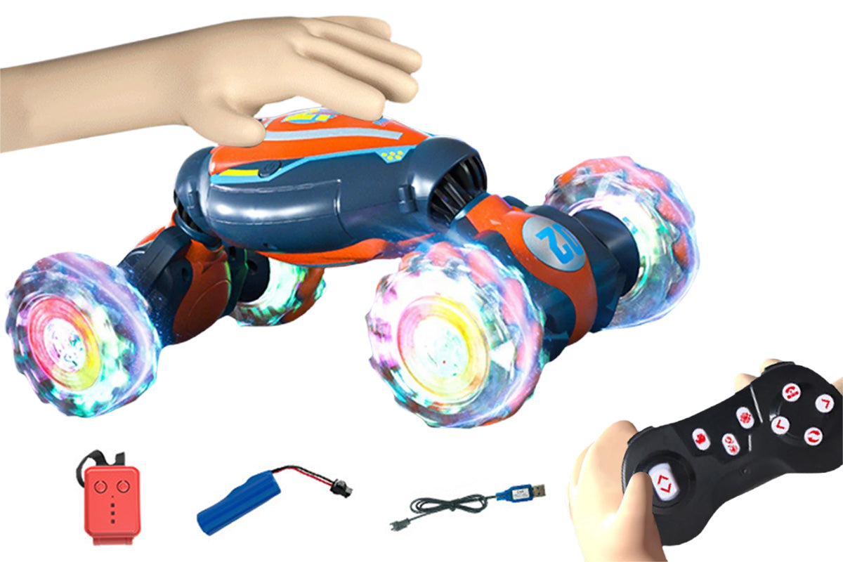 4WD Gesture Sensing RC Car Wireless Remote Off Road Toy With Lights And Music