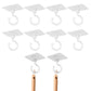 10 Pcs No Drill Ceiling Hooks 360 Degree Rotating Self Adhesive Hooks