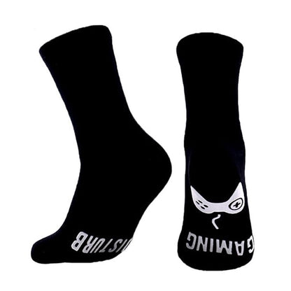 Funny Gaming Socks with Do Not Disturb I Am Gaming Text