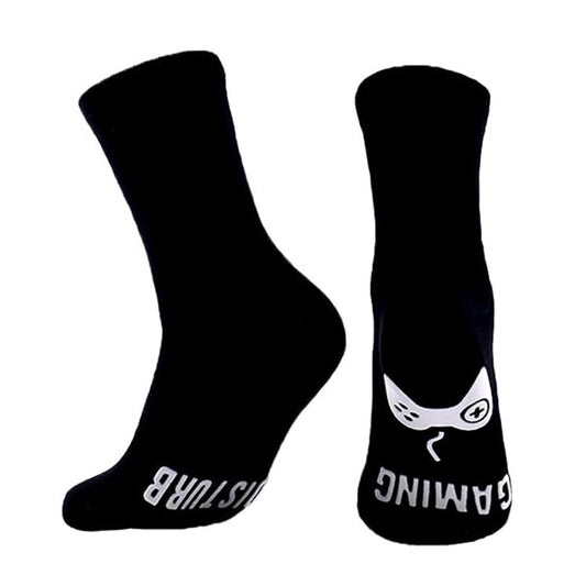 Funny Gaming Socks with Do Not Disturb I Am Gaming Text