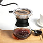 Pour Over Coffee Maker Borosilicate Glass Carafe with Reusable Stainless Steel Filter