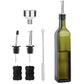 Glass Olive Oil Bottle Dispenser Oil And Vinegar Cruet With Pourers And Funnel