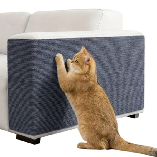 Strong Self-Adhesive Cat-Scratch Protector Furniture Guard Sticker for Sofa Wall Door-Dark Grey