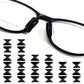 12 Pairs Eyeglass Nose Pads Anti Slip Stick On Adhesive Eyewear Nose Pads Cushions