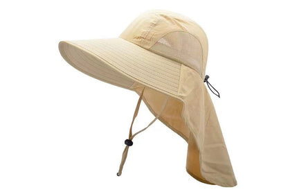 Outdoor Hiking Fishing Hat Sun Protection Unisex Neck Flap Cap Wide Brim