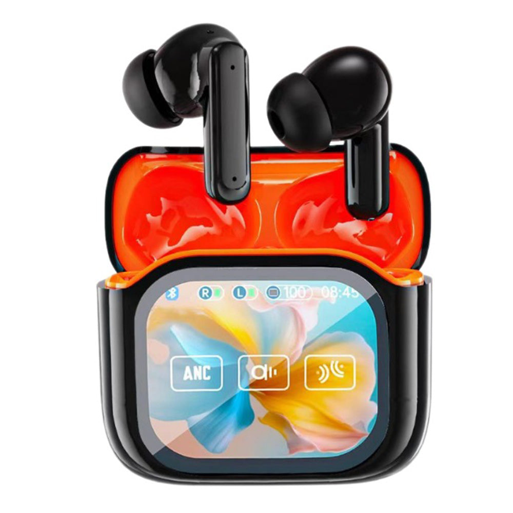 Wireless Bluetooth 5.4 AI Translation Earbuds with LCD Touchscreen Real Time 150 Languages