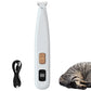 Dog Paw Trimmer with LED Light Cordless Digital Display Dual Speed Pet Groomer for Cats Dogs