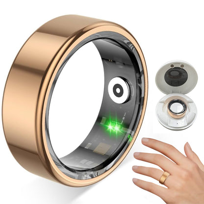 Smart Health Ring Tracking Heart Rate Blood Oxygen Sleep with Charging Case Waterproof
