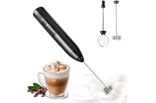 USB Charging Electric Egg Beater Milk Frother Handheld Drink Coffee Foamer