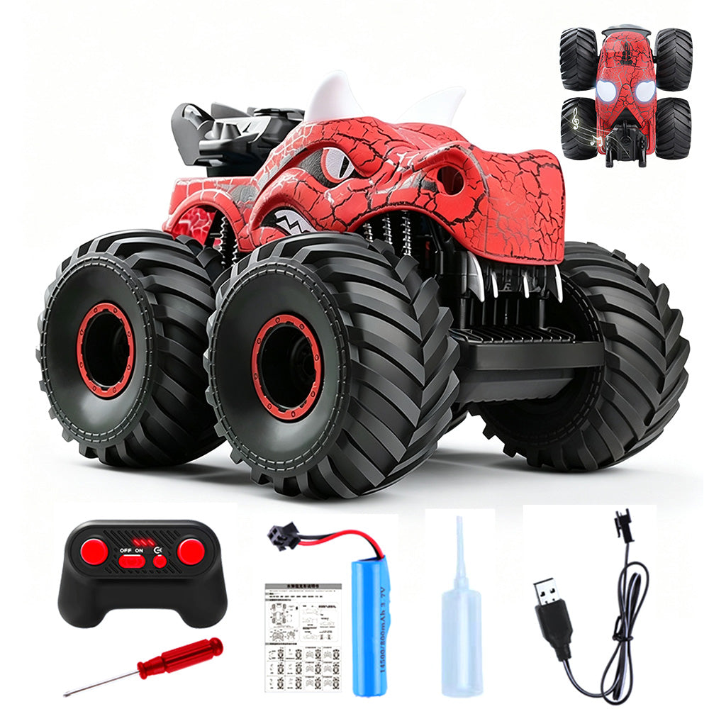 2.4G Remote Control Dinosaur Spray Off Road Truck with LED Lights