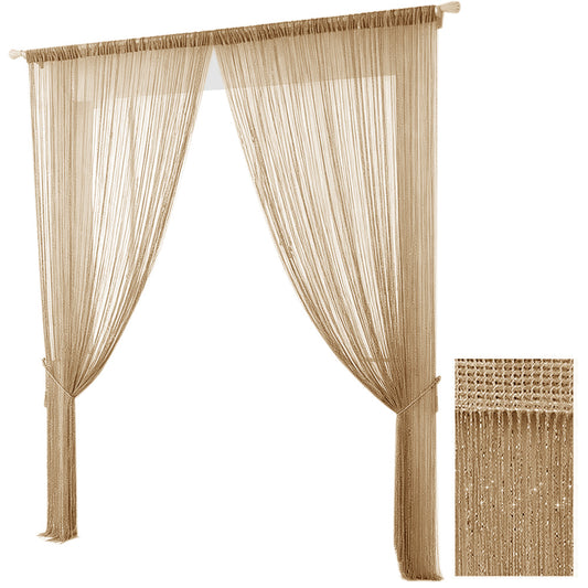 100x200cm Shimmer Tassel String Door and Window Divider Curtain