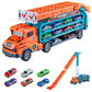 Carrier Truck Transport Car Toys Foldable 3 Layer Car Race Track Toys With 6 Toy Cars