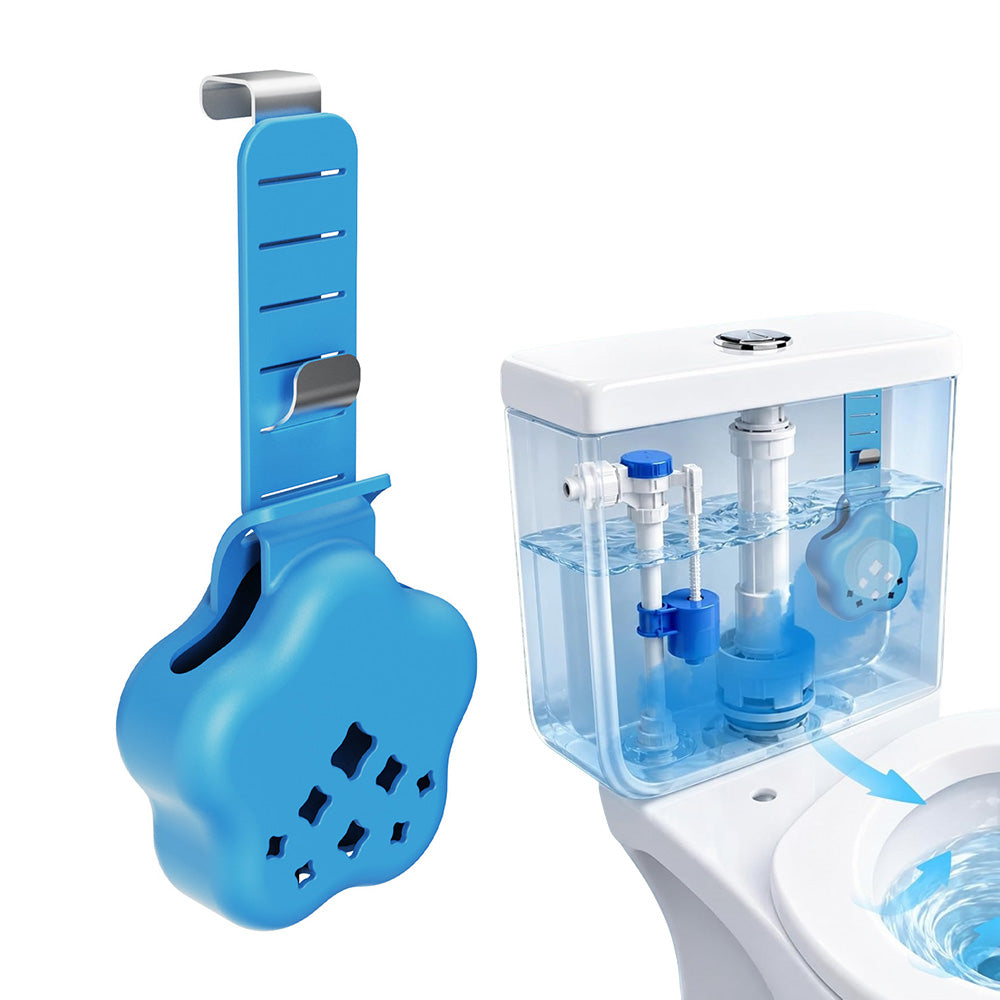 Adjustable Silicone Metal Toilet Tank Cleaning Tablet Hanging Holder
