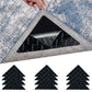 12 Pcs Non-Slip Rug Grippers for Hardwood Tile & Marble Floors Carpet Corner Holders