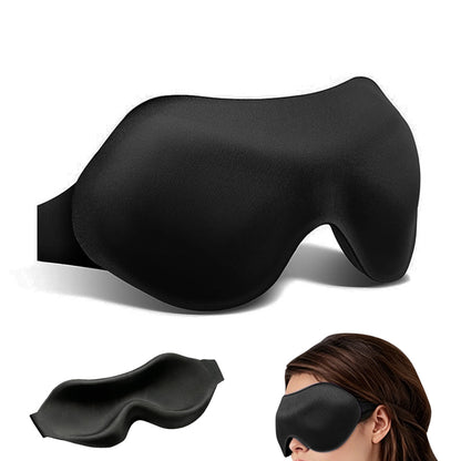 3D Full Blackout Sleep Mask Cooling Memory Foam Eye Mask Adjustable Headband