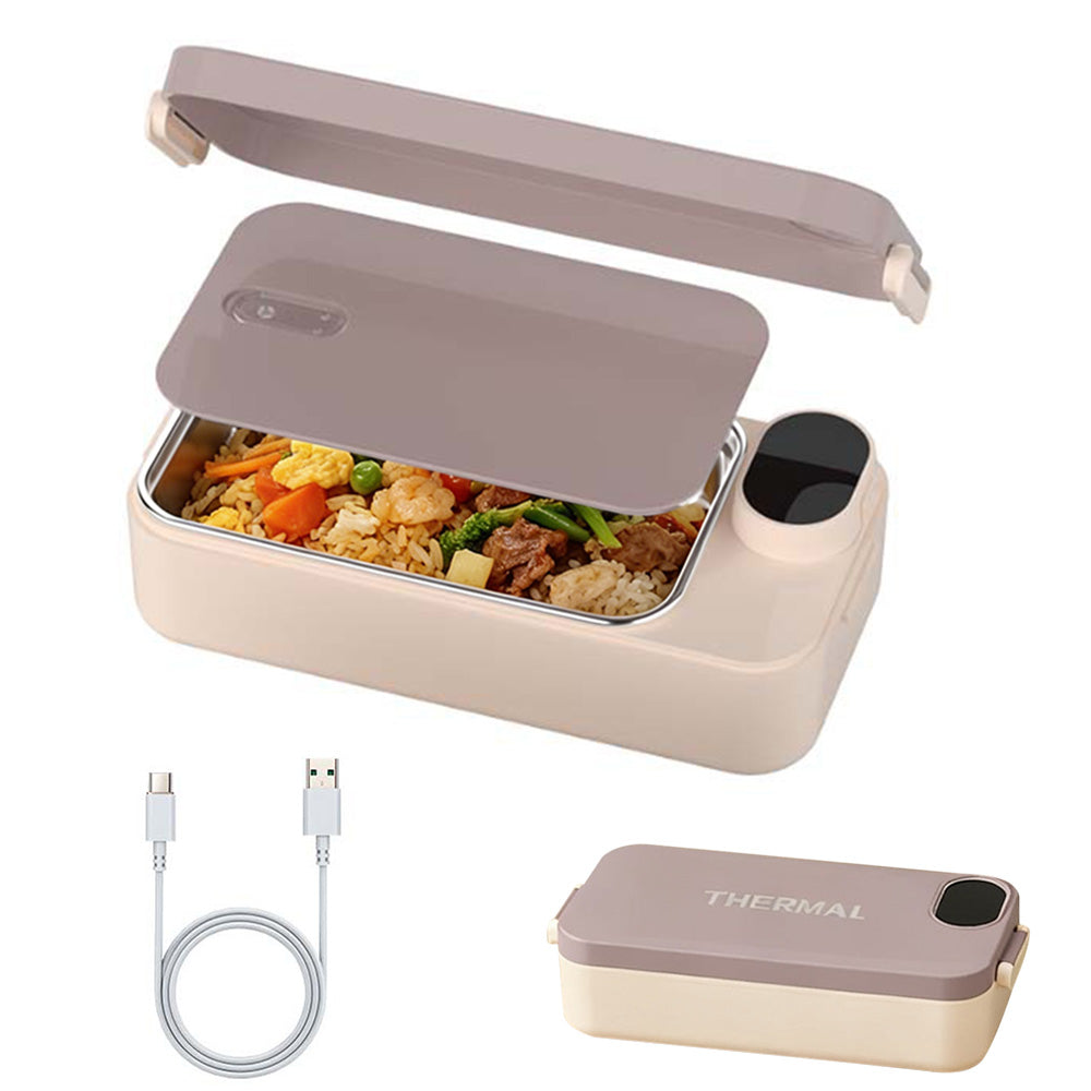 900ml Stainless Steel Heated Lunch Box Electric Food Warmer for Work School