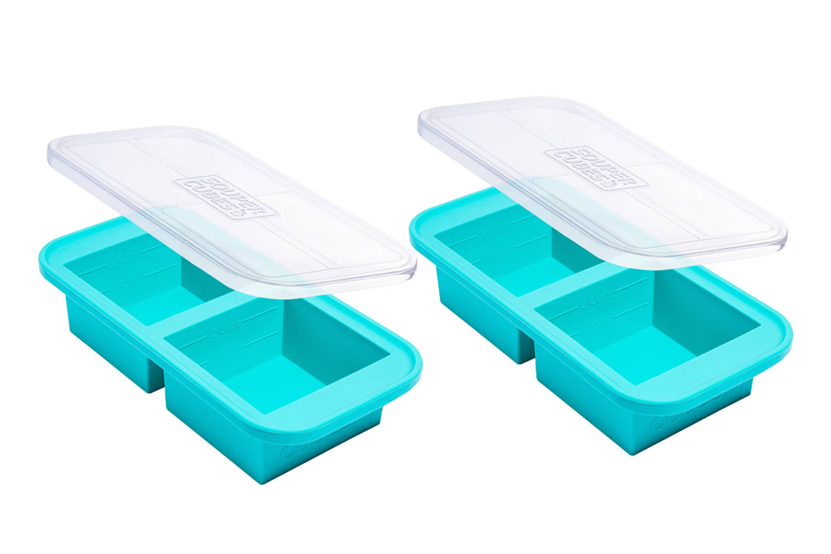 Silicone Freezer Tray With Lid Freezer Food Storage Molds for Soup Sauce Broth
