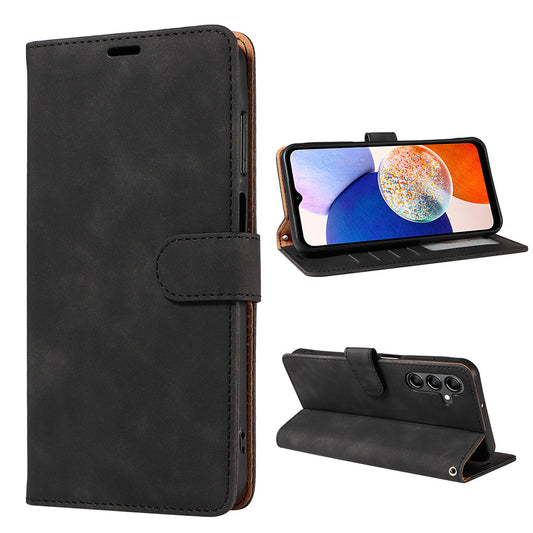 RFID Protective Flip Wallet Case Compatible with Samsung A17 A37 and A57-Black