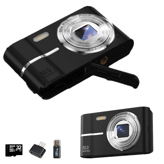 4K Digital Camera Screen Video for Photography with 32GB Memory Card