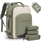 4-Piece Travel Backpack Set Weekender Essentials Backpack for Airplane Travel