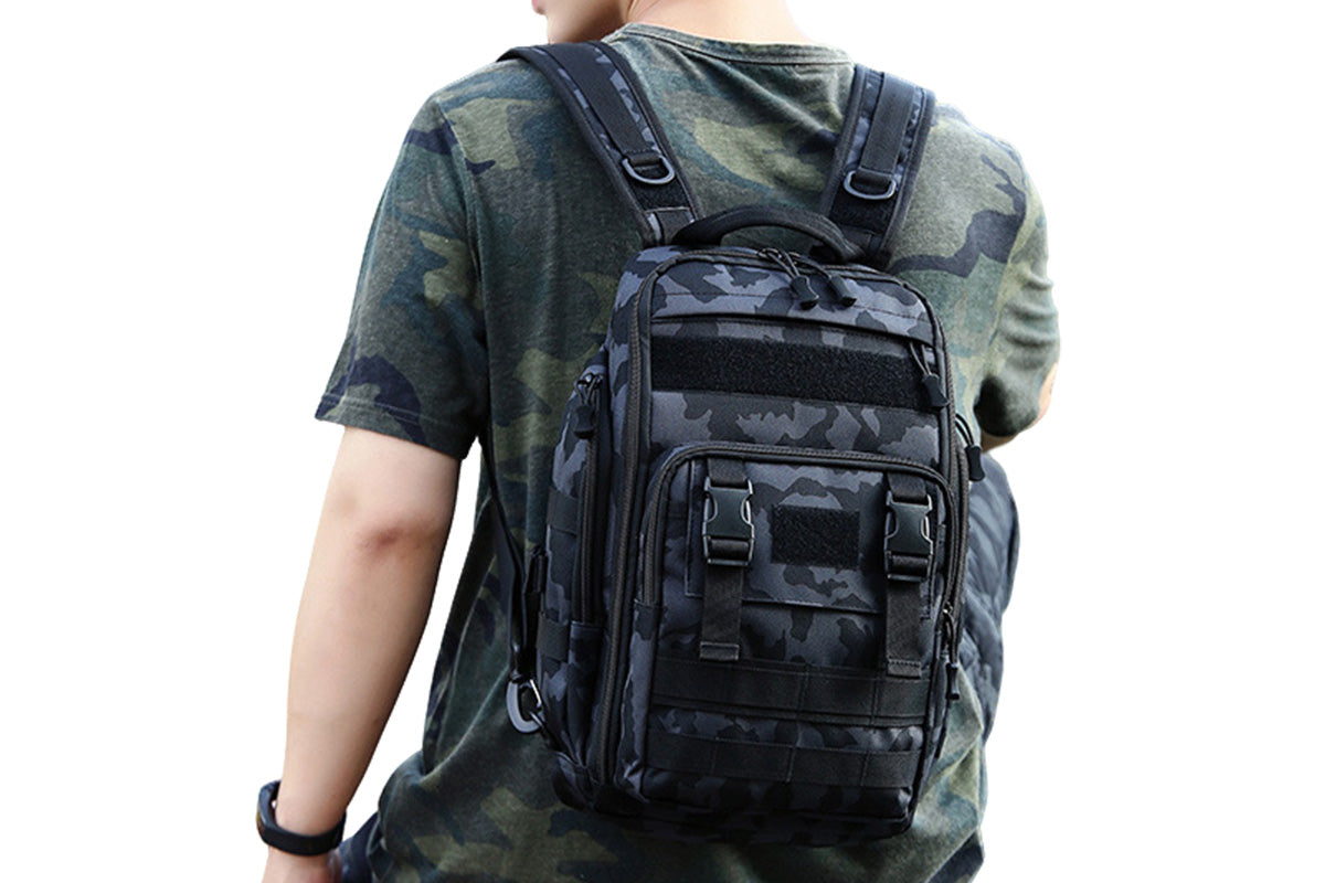 Fishing Tackle Backpack With Rod Holder Outdoor Shoulder Fishing Gear Bags