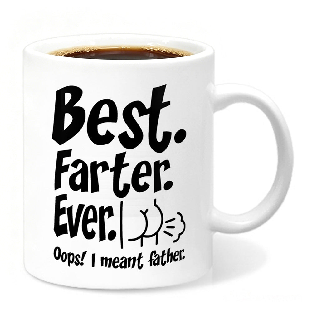 325ml Funny Coffee Mug with Handle Tea Cup for Christmas Fathers Day Gift