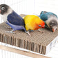 Parrot Toys Bird Perch Stand Cardboard Anti-bite Hair Grinding Pad Bird Cage Accessories