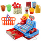 Cash Register Pretend Play Calculator Cash Register Toys with Scanner
