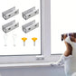 4 Pack Sliding Window Locks with Key for Vertical Horizontal Sliding Windows Doors