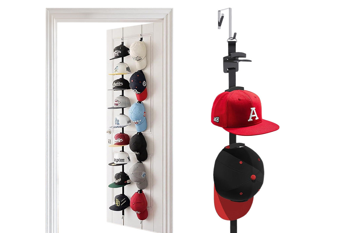 Two-Way Hanging Caps Rack Hat Storage Organizer For Baseball Caps