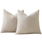 2 Pack Chenille Knit Throw Pillow Covers for Couch Bed