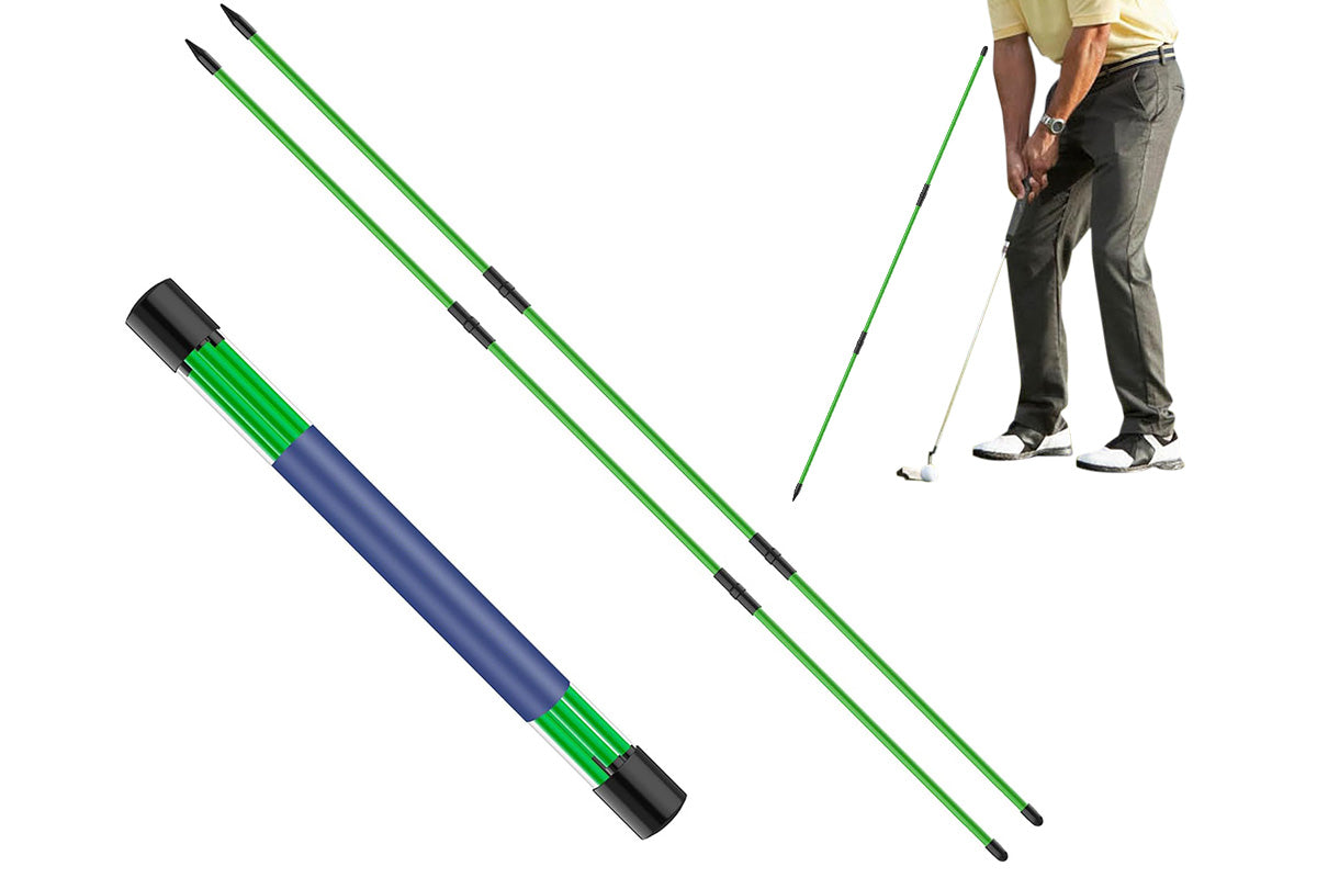 3-Section Golf Alignment Stick Foldable Swing Training Aid