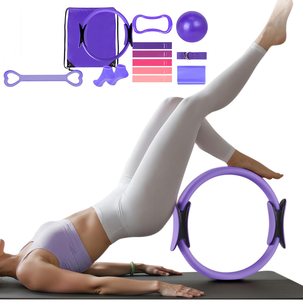 13PCS Pilates Kit Home Pilates Essentials Yoga KitsRing and Ball Resistance Band
