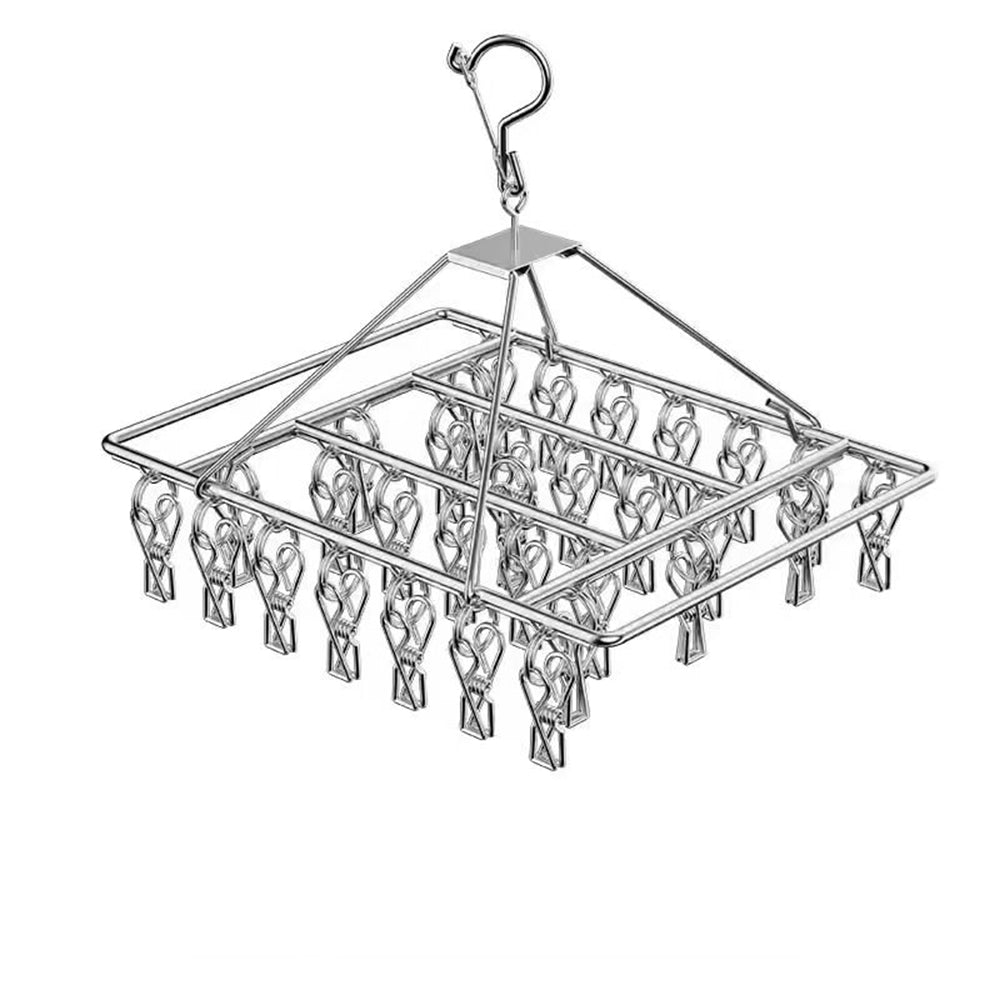 30-50 Pegs Stainless Steel Laundry Sock Underwear Clothes Dryer Rack Hanger