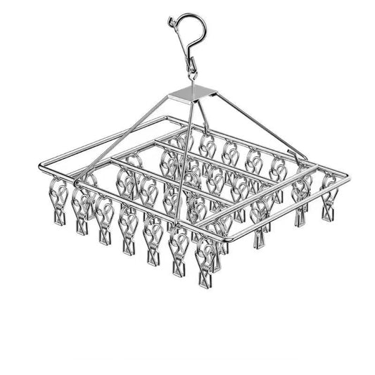 30-50 Pegs Stainless Steel Laundry Sock Underwear Clothes Dryer Rack Hanger