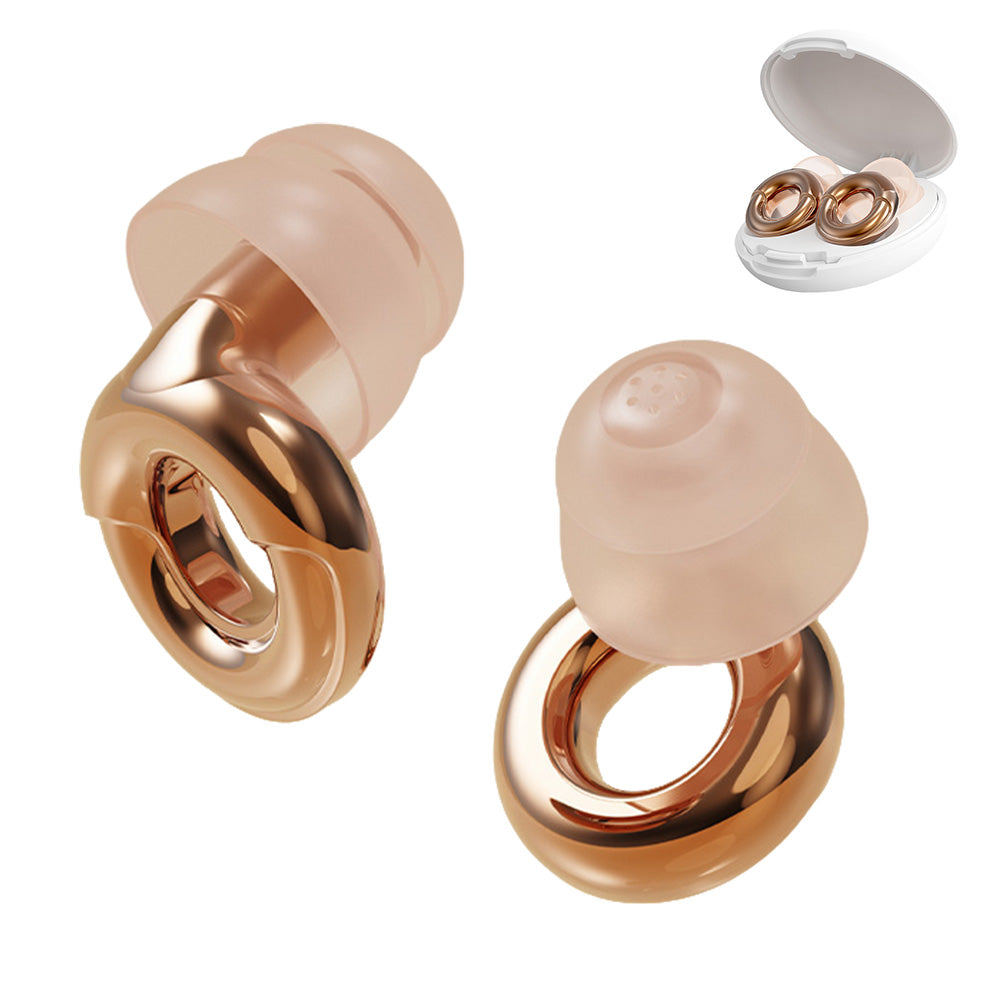 Reusable Silicone Earplugs with 3 Pairs of Ear Tips