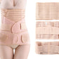 3 in 1 Postpartum Belly Band Waist Shapewear Recovery Girdle After Birth Support-Beige