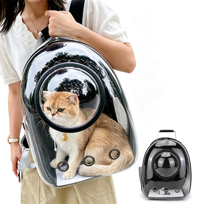 Space Capsule Pet Carrier Backpack with Clear Window for Cats and Dogs