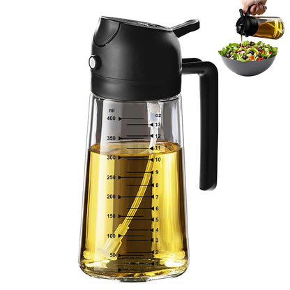 Oil Sprayer Bottle 470ml Glass for Cooking Olive Oil Dispenser Kitchen Gadgets