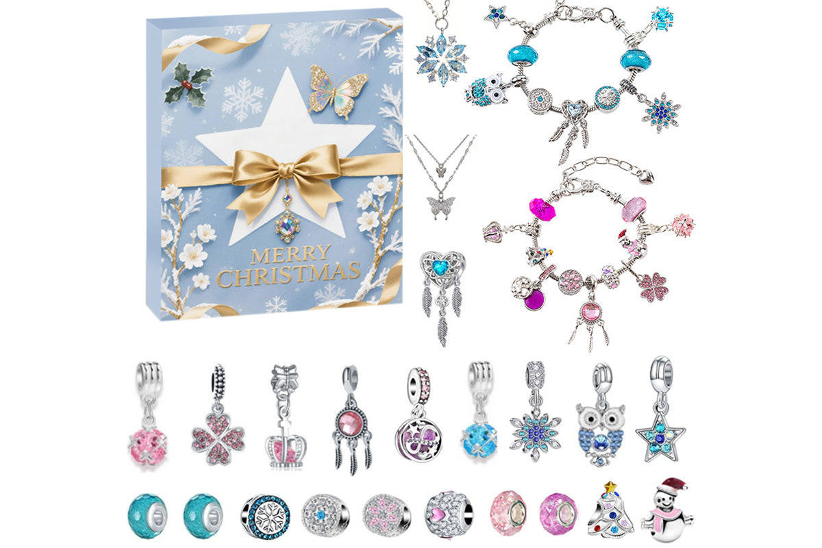 DIY Charm Bracelet Blind Box Jewelry Making Kit Holiday Birthday Gift for Girls Teens