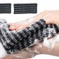 2Pcs Adult Exfoliating Washcloth Ultra-Long Back Scrubber for Shower Bath-Black