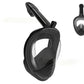 Full Face Snorkel Mask – 180 Degree Panoramic View Anti-Fog & Leak Proof-Black