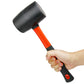 8oz Rubber Mallet Hammer Fiberglass Handle for Flooring Tent Stakes Woodworking