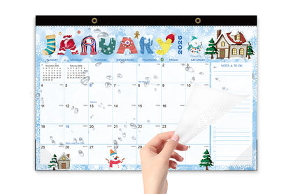 Desk Calendar 18-Month from 2026 Jan- 2027 June with Corner Protectors for Office